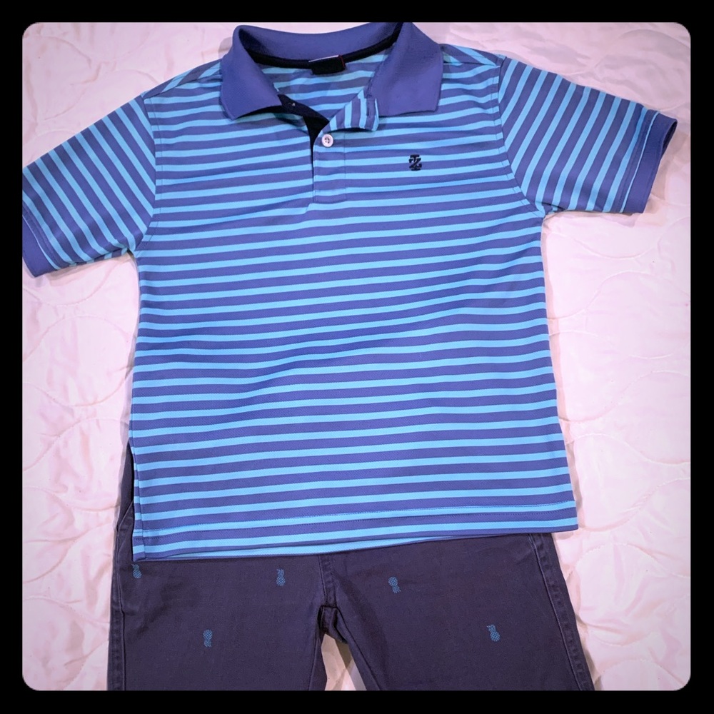 IZOD boys size 8 polo shirt and shorts